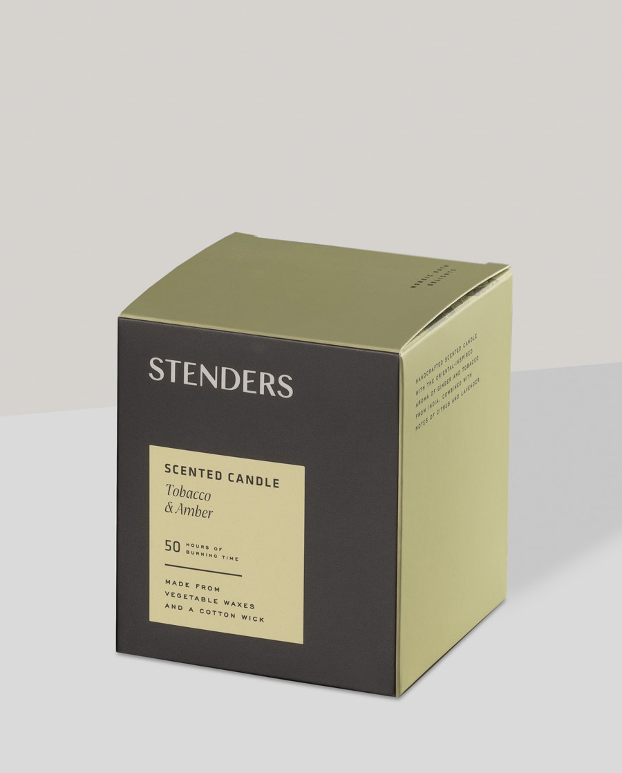 Scented candle Tobacco & Amber - STENDERS Cosmetics