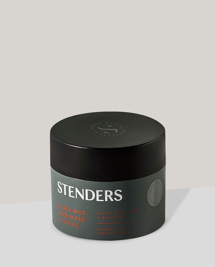 Black mud face mask Glowing STENDERS Cosmetics