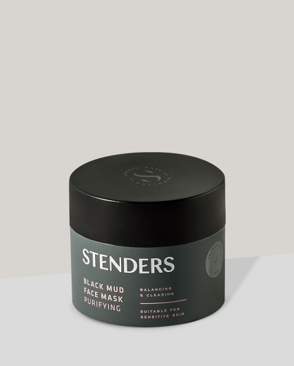 Black mud face mask Glowing STENDERS Cosmetics