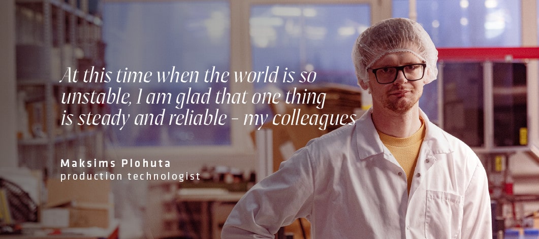 Maksims Plohuta, production technologist